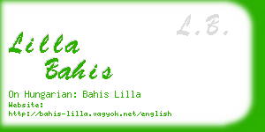 lilla bahis business card